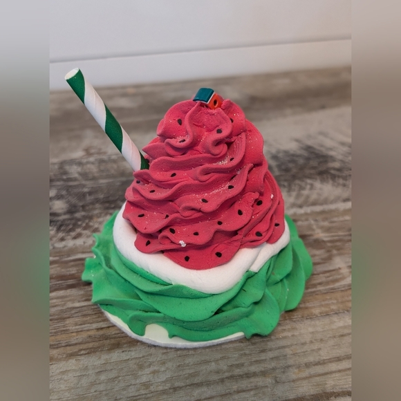 Watermelon Faux Whip Topper For Rae Dunn Mugs 🍉 - Picture 2 of 2